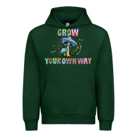 Forest Green grow your own way Urban Hoodie - CowhideDigitalArt