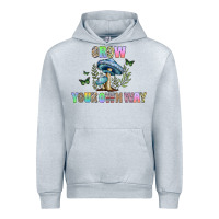 Heather Grey grow your own way Urban Hoodie - CowhideDigitalArt