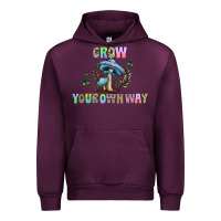 Mauve Wine grow your own way Urban Hoodie - CowhideDigitalArt
