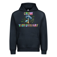 Navy grow your own way Urban Hoodie - CowhideDigitalArt