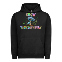 Pigment Black grow your own way Urban Hoodie - CowhideDigitalArt