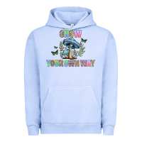 Pigment Grape Ice grow your own way Urban Hoodie - CowhideDigitalArt