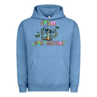Pigment Pebble Blue grow your own way Urban Hoodie - CowhideDigitalArt