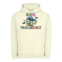 Pigment Pistachio grow your own way Urban Hoodie - CowhideDigitalArt