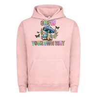 Pigment Salmon grow your own way Urban Hoodie - CowhideDigitalArt