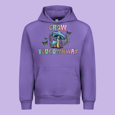 Grow Your Own Way Urban Hoodie Designed By Cowhidedigitalart