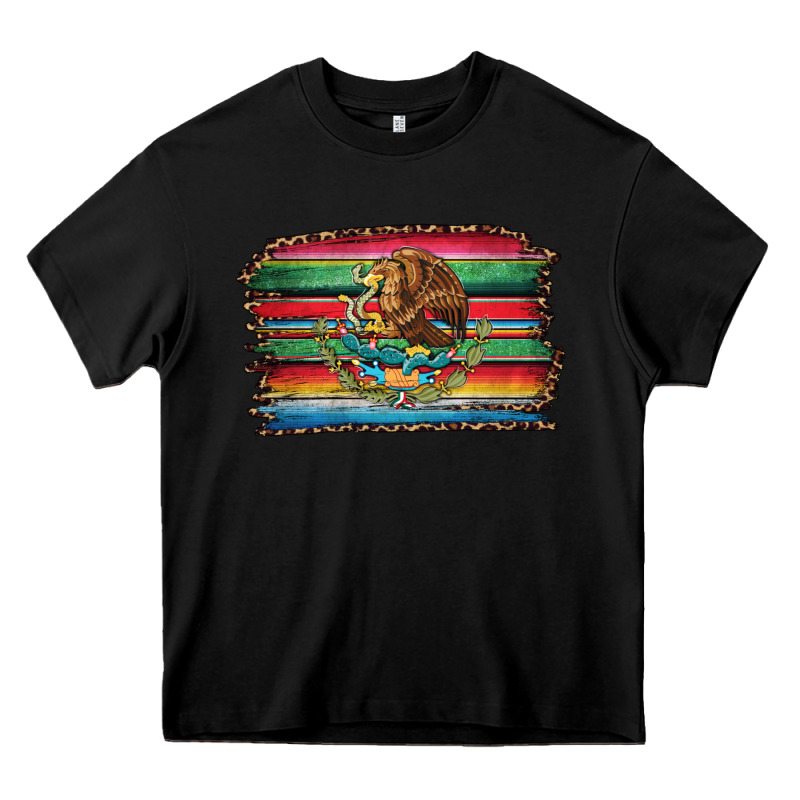 Serape Leopard Mexican Flag Heavy Core Tee by Jasminsmagicworld | Teevron