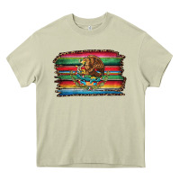 Mossy serape leopard mexican flag Heavy Core Tee - Jasminsmagicworld