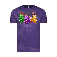 Cloud Purple mardi gras bead dogs Vintage Tee - LillyAllenDesigns