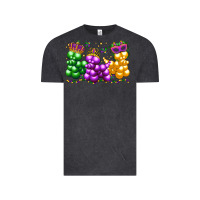 Vintage Black mardi gras bead dogs Vintage Tee - LillyAllenDesigns