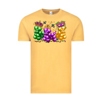 Vintage Mustard mardi gras bead dogs Vintage Tee - LillyAllenDesigns