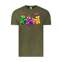 Vintage Olive mardi gras bead dogs Vintage Tee - LillyAllenDesigns