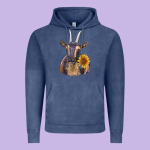 Dark Goat Vintage Hoodie Designed By Ranaportraitstore