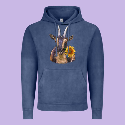 Dark Goat Vintage Hoodie Designed By Ranaportraitstore
