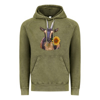 Vintage Olive dark goat Vintage Hoodie - RanaPortraitStore