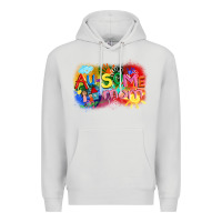 Dove Grey Au-some mom Autism Premium Hoodie - FaDigitalArtStudio