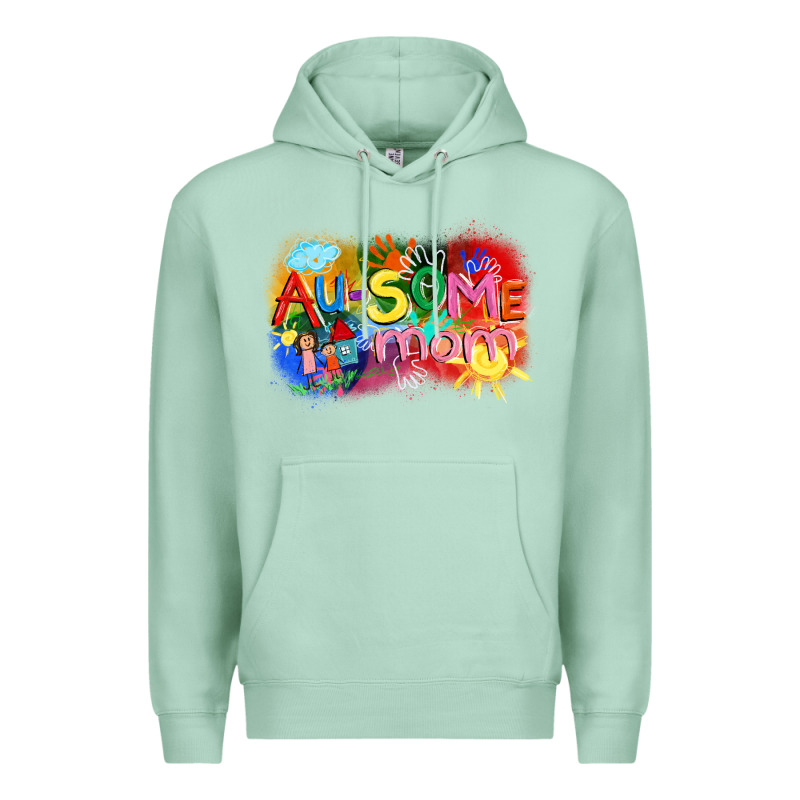 Au-some Mom Autism Premium Hoodie by FaDigitalArtStudio | Teevron