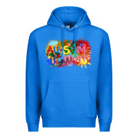 True Royal Au-some mom Autism Premium Hoodie - FaDigitalArtStudio