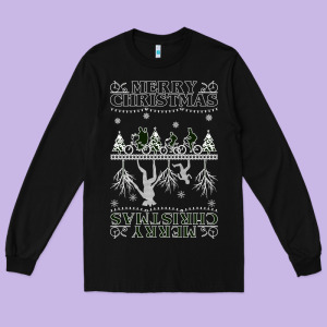 Merry Christmas Long Sleeve Tee Designed By Bettercallsaul