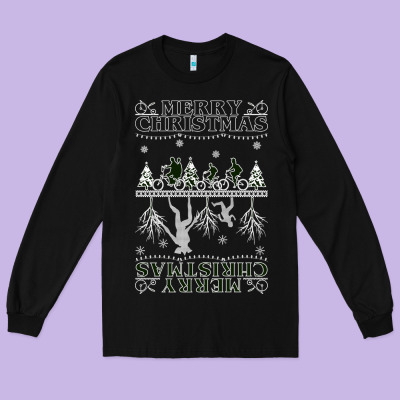 Merry Christmas Long Sleeve Tee Designed By Bettercallsaul