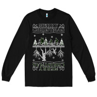 Black Merry Christmas Long Sleeve Tee - Bettercallsaul