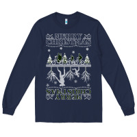Navy Merry Christmas Long Sleeve Tee - Bettercallsaul