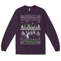 Plum Merry Christmas Long Sleeve Tee - Bettercallsaul