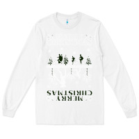 White Merry Christmas Long Sleeve Tee - Bettercallsaul