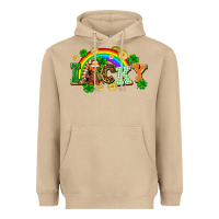 Mushroom lucky gnome St. Patricks Day Heavyweight Hoodie - FaDigitalArtStudio