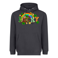 Smoke lucky gnome St. Patricks Day Heavyweight Hoodie - FaDigitalArtStudio