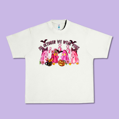 In October We Wear Pink Urban Heavy Tee Designed By Lillyallendesigns