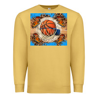 Antique Gold basketball Premium Sweatshirt - FaDigitalArtStudio