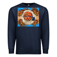 Navy basketball Premium Sweatshirt - FaDigitalArtStudio