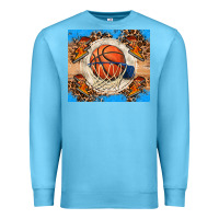 Ocean Blue basketball Premium Sweatshirt - FaDigitalArtStudio