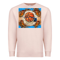 Pale Pink basketball Premium Sweatshirt - FaDigitalArtStudio