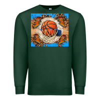 Sports Green basketball Premium Sweatshirt - FaDigitalArtStudio