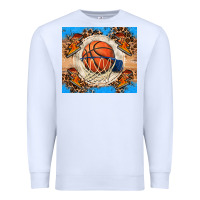 White basketball Premium Sweatshirt - FaDigitalArtStudio