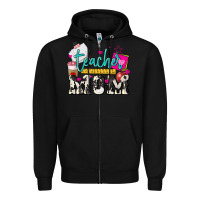 Black Teacher Mom Mother's Day Zipper Hoodie - HowdyJamesFarm