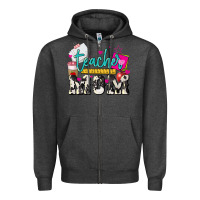 Charcoal Heather Teacher Mom Mother's Day Zipper Hoodie - HowdyJamesFarm