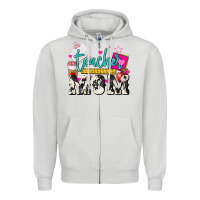 Dove Grey Teacher Mom Mother's Day Zipper Hoodie - HowdyJamesFarm