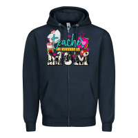 Navy Teacher Mom Mother's Day Zipper Hoodie - HowdyJamesFarm