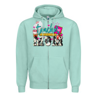 Seafoam Teacher Mom Mother's Day Zipper Hoodie - HowdyJamesFarm