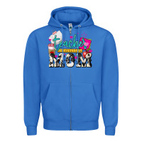True Royal Teacher Mom Mother's Day Zipper Hoodie - HowdyJamesFarm
