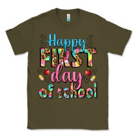 Army Green happy first day of school Classic Tee - BundleAndBundleShop