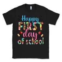 Black happy first day of school Classic Tee - BundleAndBundleShop