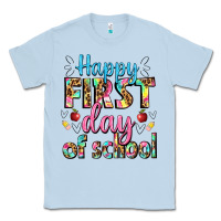 Dusty Blue happy first day of school Classic Tee - BundleAndBundleShop