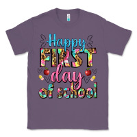 Lavender happy first day of school Classic Tee - BundleAndBundleShop