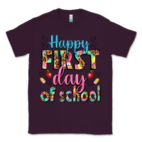 Plum happy first day of school Classic Tee - BundleAndBundleShop