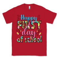 Red happy first day of school Classic Tee - BundleAndBundleShop