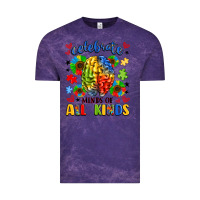 Cloud Purple celebrate neurodiversity Vintage Tee - LillyAllenDesigns